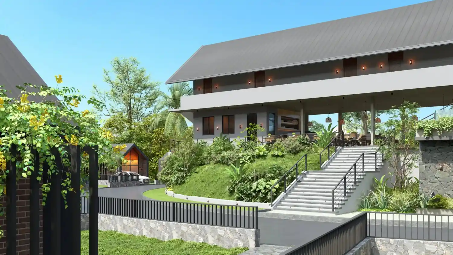 ICON Mirissa luxury villa interior living space with modern design